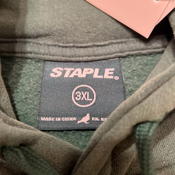 New mens 3XL STAPLE PIGEON Faded worn look hoodie. Limited Edition. - Picture 4 of 4